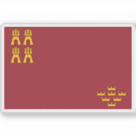 Flagge der Region Murcia Aufkleber