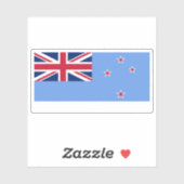 Flagge der Region Ross Dependency in der Antarktis Aufkleber (Blatt)