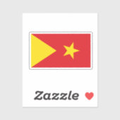 Flagge der Region Tigray Aufkleber (Blatt)