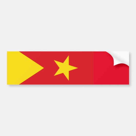 Flagge der Region Tigray Autoaufkleber (Vorne)