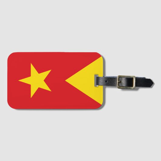 Flagge der Region Tigray Gepäckanhänger (Vorderseite (Horizontal))