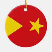 Flagge der Region Tigray Keramik Ornament (Vorne)