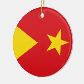 Flagge der Region Tigray Keramik Ornament (Links)