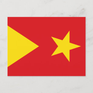 Flagge der Region Tigray Postkarte