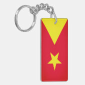 Flagge der Region Tigray Schlüsselanhänger (Vorderseite links)