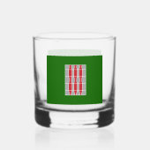 Flagge der Region Umbrien Whiskyglas (Rückseite)