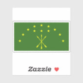 Flagge der Republik Adygea Aufkleber (Blatt)