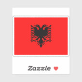 Flagge der Republik Albanien Aufkleber (Blatt)