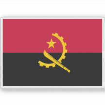 Flagge der Republik Angola