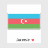 Flagge der Republik Aserbaidschan Aufkleber (Blatt)