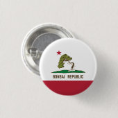 Flagge der Republik Bonsai Button (Vorne & Hinten)