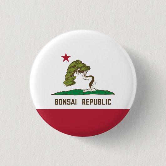 Flagge der Republik Bonsai Button (Vorderseite)