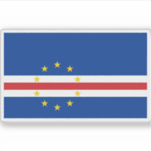 Flagge der Republik Cabo Verde (Kap Verde)