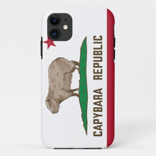 Flagge der Republik Capybara Case-Mate iPhone Hülle (Rückseite)
