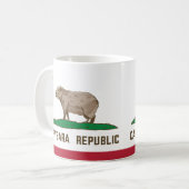 Flagge der Republik Capybara Kaffeetasse (Vorderseite Links)