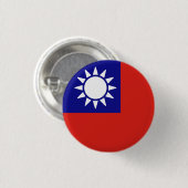 Flagge der Republik China Button (Vorne & Hinten)