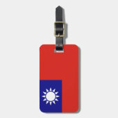 Flagge der Republik China Gepäckanhänger (Vorderseite vertikal)