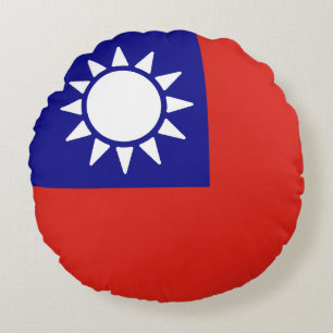 Flagge der Republik China Rundes Kissen