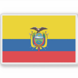 Flagge der Republik Ecuador Aufkleber