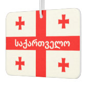 Flagge der Republik Georgien Autolufterfrischer (Links)