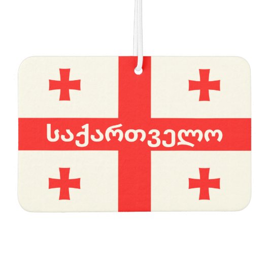 Flagge der Republik Georgien Autolufterfrischer (Vorderseite)