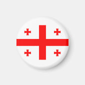 Flagge der Republik Georgien Magnet (Vorne)