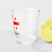 Flagge der Republik Georgien Schnapsglas (Rechts)
