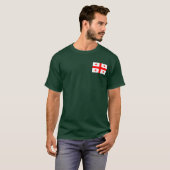 Flagge der Republik Georgien T-Shirt (Vorne ganz)