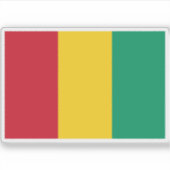 Flagge der Republik Guinea Aufkleber (Vorderseite)