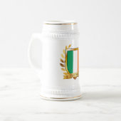 Flagge der Republik Irland Schild Bierglas (Vorderseite Links)
