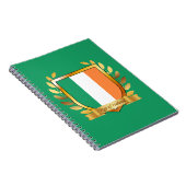 Flagge der Republik Irland Schild Notizblock (Rechte Seite)