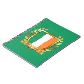 Flagge der Republik Irland Schild Notizblock (Linke Seite)