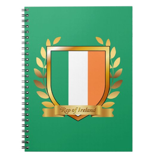 Flagge der Republik Irland Schild Notizblock (Vorderseite)