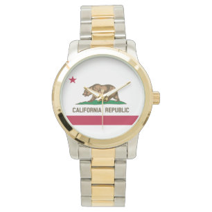 Flagge der Republik Kalifornien Armbanduhr