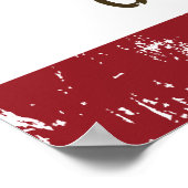 Flagge der Republik Kalifornien Ojai Poster (Ecke)