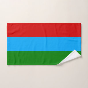 Flagge der Republik Karelien Badhandtuch Set