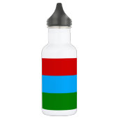 Flagge der Republik Karelien Edelstahlflasche (Links)
