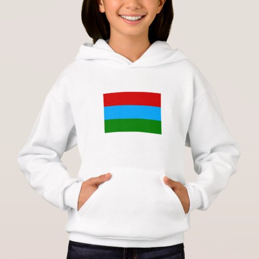 Flagge der Republik Karelien Hoodie (Vorderseite)