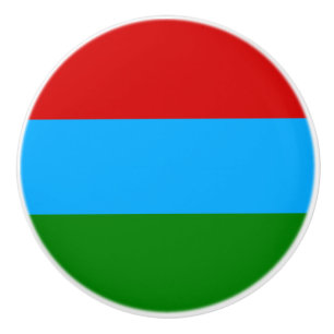 Flagge der Republik Karelien Keramikknauf