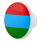 Flagge der Republik Karelien Keramikknauf (Rechts)