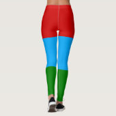 Flagge der Republik Karelien Leggings (Rückseite)