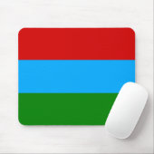 Flagge der Republik Karelien Mousepad (Mit Mouse)