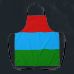 Flagge der Republik Karelien Schürze<br><div class="desc">Patriotische Flagge der Republik Karelien.</div>