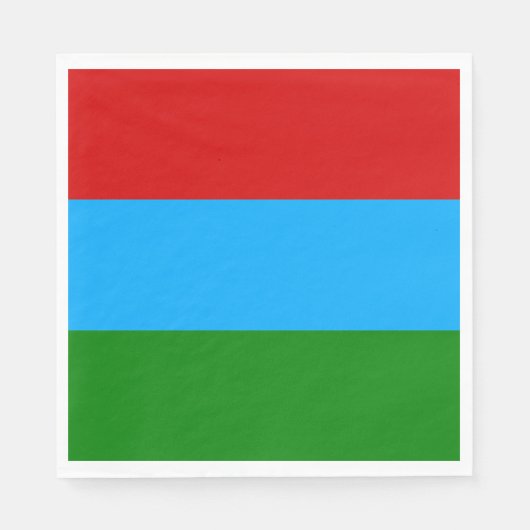 Flagge der Republik Karelien Serviette (Vorderseite)