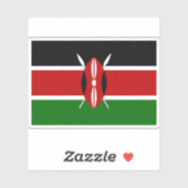 Flagge der Republik Kenia Aufkleber (Blatt)