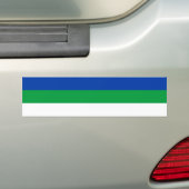 Flagge der Republik Komi Autoaufkleber (Auf Auto)