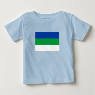 Flagge der Republik Komi Baby T-shirt