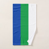 Flagge der Republik Komi Badhandtuch Set (Handtuch)