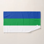 Flagge der Republik Komi Badhandtuch Set (Handtuch)