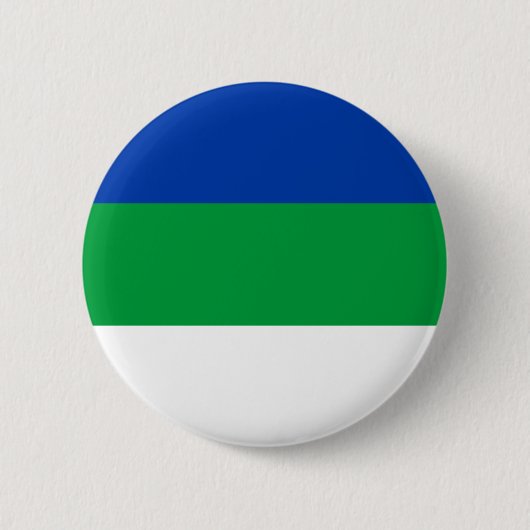 Flagge der Republik Komi Button (Vorderseite)